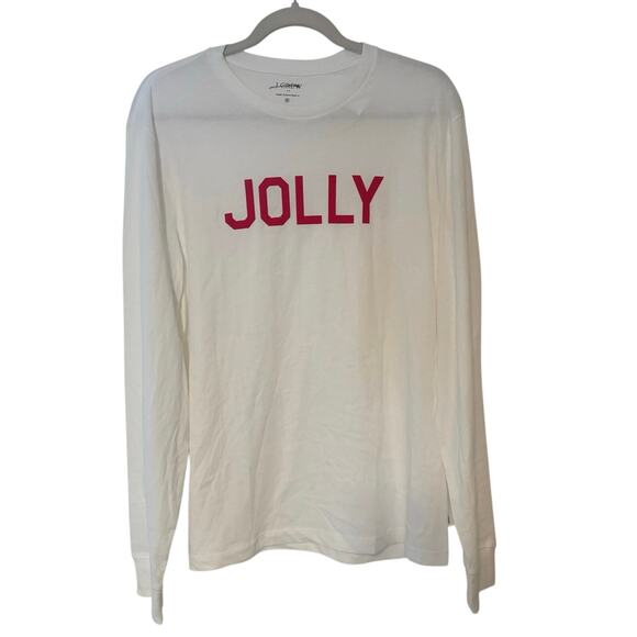 NWT J.Crew Jolly" graphic tee In white Size Medium - Picture 2 of 5